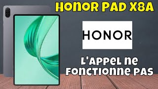 Lappel ne fonctionne pas Votre téléphone nest enregistré sur aucun réseau Honor Pad X8a [upl. by Lucais522]