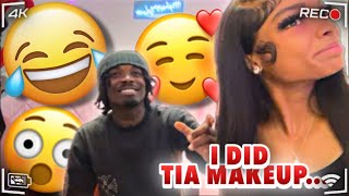 I ASKED TO DO TIA MAKEUP GONE WRONG😳😂 [upl. by Aible]