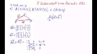 Fläche Dreieck  Vektorprodukt [upl. by Niveb]