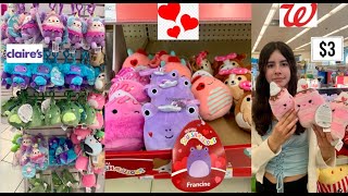 NEW 2024 Valentines day Squishmallows at Claires and Walgreens Bigfoot clips vday clips amp more [upl. by Suiradel]