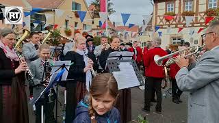 Erntedankfest 2024 mit Festumzug in Gochsheim  4K [upl. by Lrat]