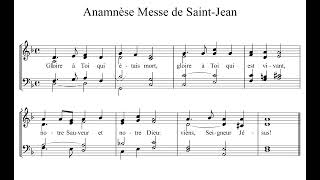 Anamnèse Messe de Saint Jean [upl. by Ludwig3]