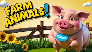 Farm Animal Song  Farm Animal Jamboree  Kids Songs [upl. by Rehoptsirhc]