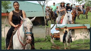 Wonderful Women Horse Riders at Cabalgata Llano Bonito Guatuso [upl. by Purdum809]