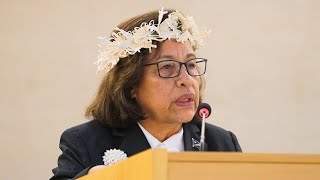 President Hilda Heine of the Marshall Islands addresses the Human Rights Council in Geneva  HRC57 [upl. by Lorn]