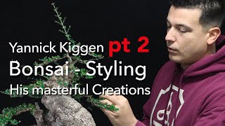 Yannick Kiggen shows us his Bonsai Creations and Skills like grafting a juniper [upl. by Viviane147]