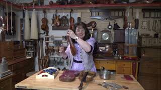 Violin Adventures 210 1900s Vln Repair Carving C Macomber Violin Maker [upl. by Wolf]