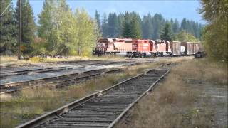 CWR Train Arrives in Castlegar October7 2013 [upl. by Pardew]