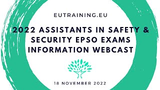 2022 EPSO AST3 Safety Security Exams [upl. by Ennoid]