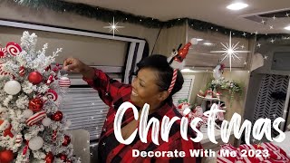 DECORATE MY VAN WITH ME FOR CHRISTMAS 🎄 decorating inspiration  peppermint christmas  my van life [upl. by Nuahsar]