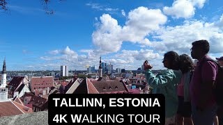 City walks series  Tallinn Estonia 4K walking tour [upl. by Gehman576]