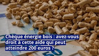 Chèque énergie bois  avezvous droit à cette aide qui peut atteindre 200 euros [upl. by Leiser316]