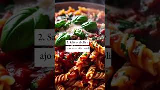 Pasta con salsa de tomate pasta salsadetomate short [upl. by Najed]