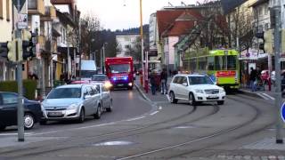 Feuerwehr Freiburg EinsatzfahrtHaslachWeingarten [upl. by Nirag]