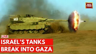 Israel Palestine War LIVE  Israels Tanks amp Troops Are Ready For Ground Invasion In Gaza  Hamas [upl. by Polish277]