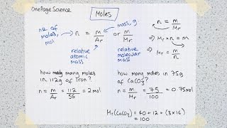 Moles Calculations GCSE AQA C2a [upl. by Conner]