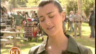 ET Online Cote de Pablo A DogGone NCIS Mystery [upl. by Nahshun]