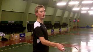 Viktor Axelsen træner ny finte [upl. by Towland]