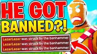 LAZARBEAM GOT BANNED MID GAME In Fortnite  Spot The Difference w Lazarbeam amp Vikkstar123 [upl. by Ahsyekat]