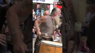 Scottish Street Band Clanadonia with TuBardh Wilson playing The Jigs in Perth Scotland shorts [upl. by Naerol]