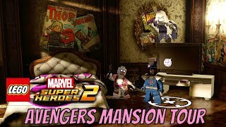 LEGO Marvel Super Heroes 2  Avengers Mansion Tour with Gwenpools Room and Character Creator [upl. by Notxap]