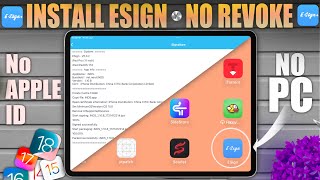 Install IPA on iPhone No PC No Revoke  eSign iOS Solution [upl. by Valley131]