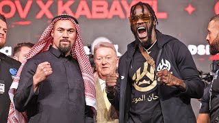 DONT BLINK • Deontay Wilder vs Joseph Parker FACE OFF • Saudi Arabia DAZN amp TNT Boxing [upl. by Hillel]