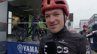 Ethan Hayter  Interview at the start  Stage 5  Tour de Romandie 2024 [upl. by Alyosha]