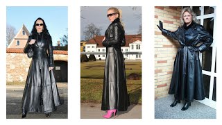 Leather Long Maxi Outfit Ideas For Modern Older Women For Next Level of Fashion [upl. by Kemp]