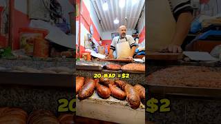 2 spleen sandwich in Fes Morocco 🇲🇦 streetfood fes moroccanfood shorts morocco [upl. by Ahsinrats]