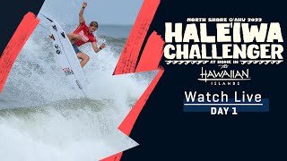 WATCH LIVE Haleiwa Challenger at home in The Hawaiian Islands  Day 1 [upl. by Moreville]