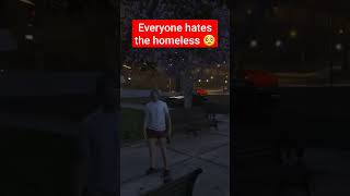 homeless man attacked for no reason gaming gtarp letsrp funnymoments [upl. by Gnouhc]