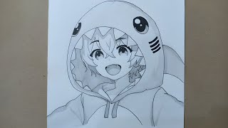 How to draw cute anime boy step by step  best anime drawing step by step [upl. by Caprice]