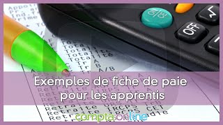 La fiche de paie des apprentis [upl. by Tomi238]