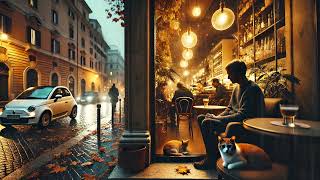 Relax in Rome Coffee Shop  Cozy Coffee Shop in Rome  Relaxing Lofi Music [upl. by Rehtul]