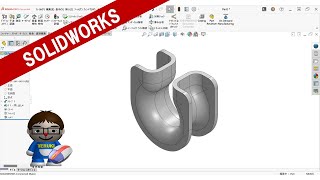 SOLIDWORKSCSWA練習問題SectionIProblem3 [upl. by Eiderf]