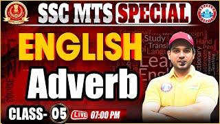 SSC MTS English Classes 2024  Adverb for SSC MTS  MTS English By Sanjeev Thakur Sir [upl. by Nichol491]