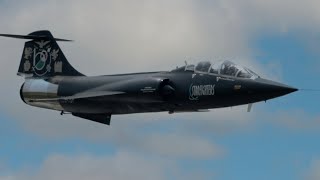 INCREDIBLE SOUND F104 Starfighter Black Beauty  Howl Sound CloseUp Pratica di Mare Airshow 2023 [upl. by Idnem492]