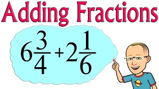 Adding Fractions and Mixed Numbers with Unlike Denominators [upl. by Celeste]