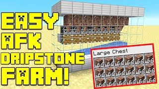 Easy AFK Minecraft DRIPSTONE Farm [upl. by Rebecca679]