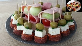 1 Brochettes apéritives Rapide et facile  APERITIF DINATOIRE  LA BOITE A RECETTES [upl. by Bette-Ann255]