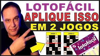 Faça Assim Em Apenas 2 Jogos Da Lotofácil [upl. by Buffum745]