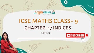 class 9th math chapter 17 indices  Chapter 17 indices  class 9 icse indices solution [upl. by Goldsworthy]