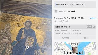 The Enigmatic EMPEROR CONSTANTINE IX MOSAIC at Hagia Sophia Grand Mosque ✨hagiasophia Istanbul [upl. by Meave]