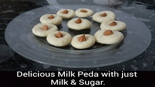 Easiest Homemade Milk Peda Recipe  Paalum Panjasarayum maathram mathi veetil peda ready  Malayalam [upl. by Norehc]