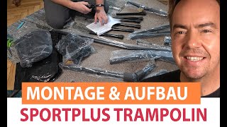 Sportplus Fitness Trampolin im Test Aufbau und Montageanleitung [upl. by Jessalyn85]