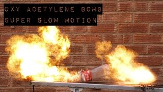 Oxy Acetylene Bottle Bomb Explosion  Amazing Super Slow Motion [upl. by Aek]