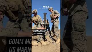 US Marines Fire 60mm Mortar Rapidly in Action [upl. by Plerre]