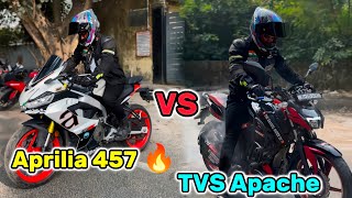 Aprilia 457 Na Aag 🔥 Laga Deya l Burnout 💥⚡ll motovlogs [upl. by Epuladaugairam]