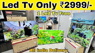 Led Tv Only ₹2500  EMI Available  Cheapest Led Tv Wholesale Market  Led Tv Market [upl. by Ehttam]